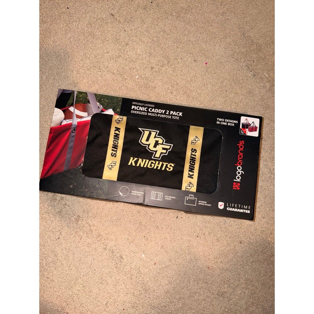 Logo Brands UCF Picnic Caddy 2 Pack university of central Florida